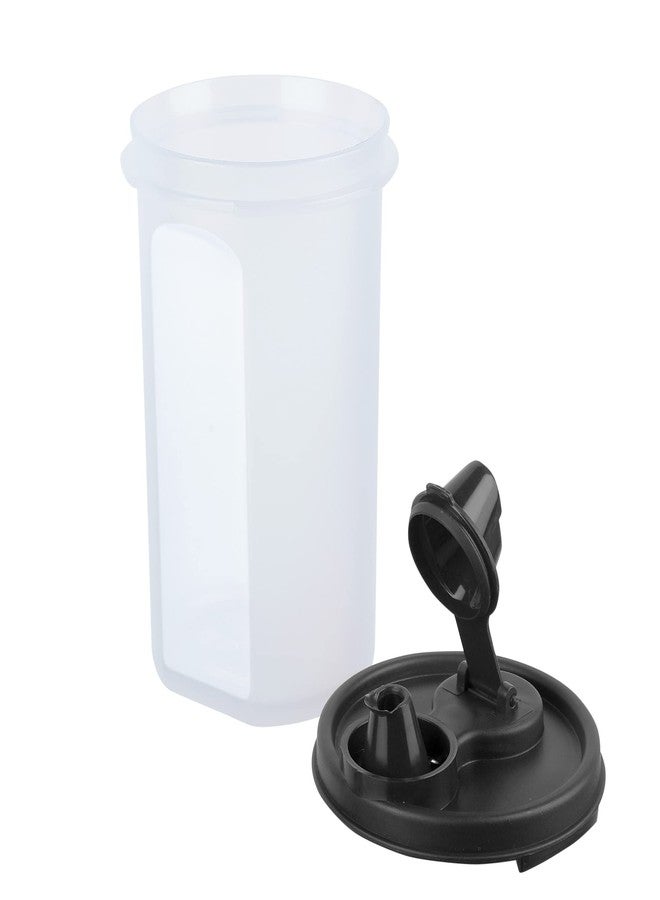 Cutting EDGE Smart Oil Dispenser Storage Air-Tight & Leak Resistant Plastic Round Modular Container for Vinegar, Sauces, Water, Easy Flow, BPA Free, Refrigerator Safe (585 ML, Set of 6, Black) - Image 5